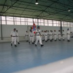 Estandarte dos PCI's desloca-se para o ponto de continência