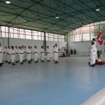 Estandarte dos PCI's no ponto de continência
