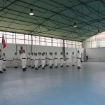 Após pedir licença para concluir a cerimonia